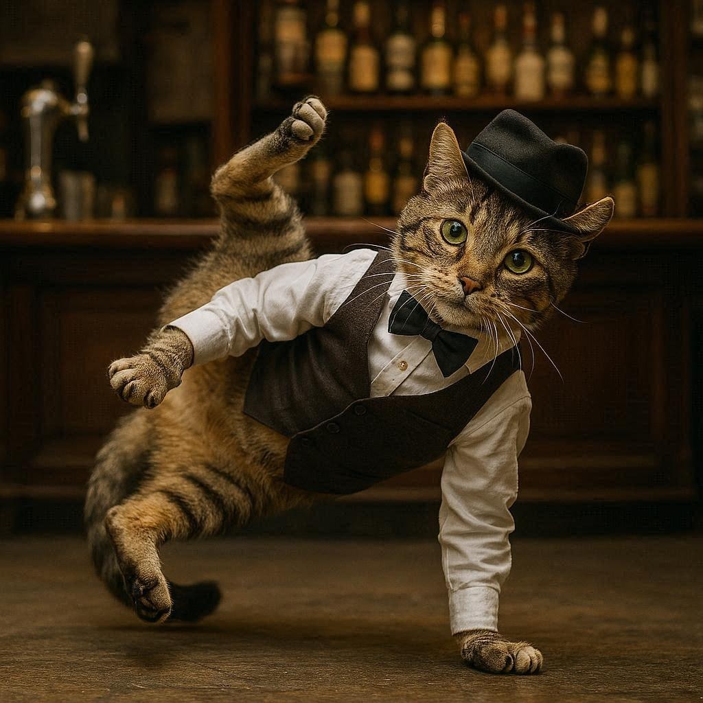バーテンダーの猫