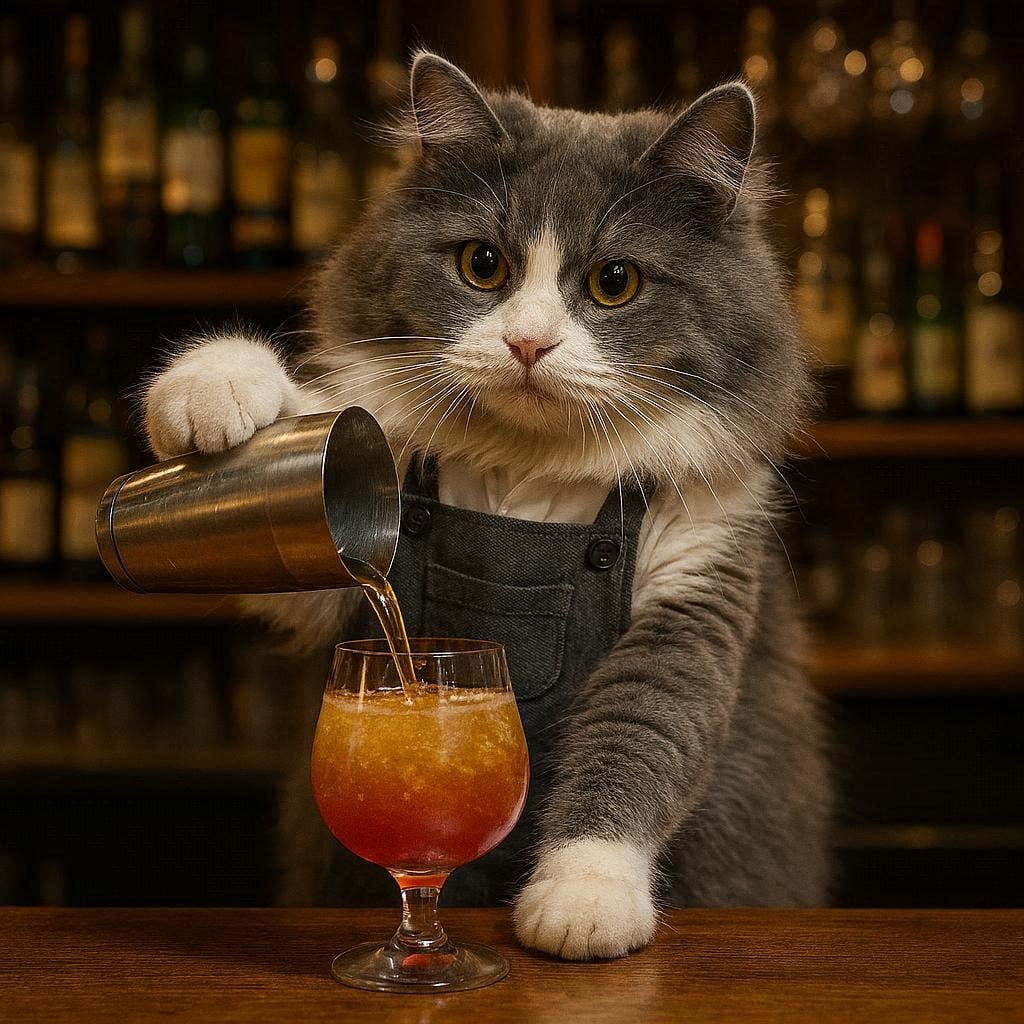 バーテンダーの猫