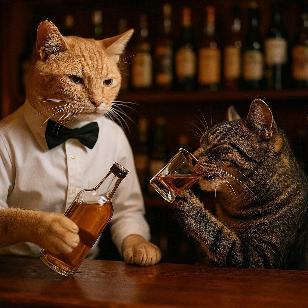 バーテンダーの猫