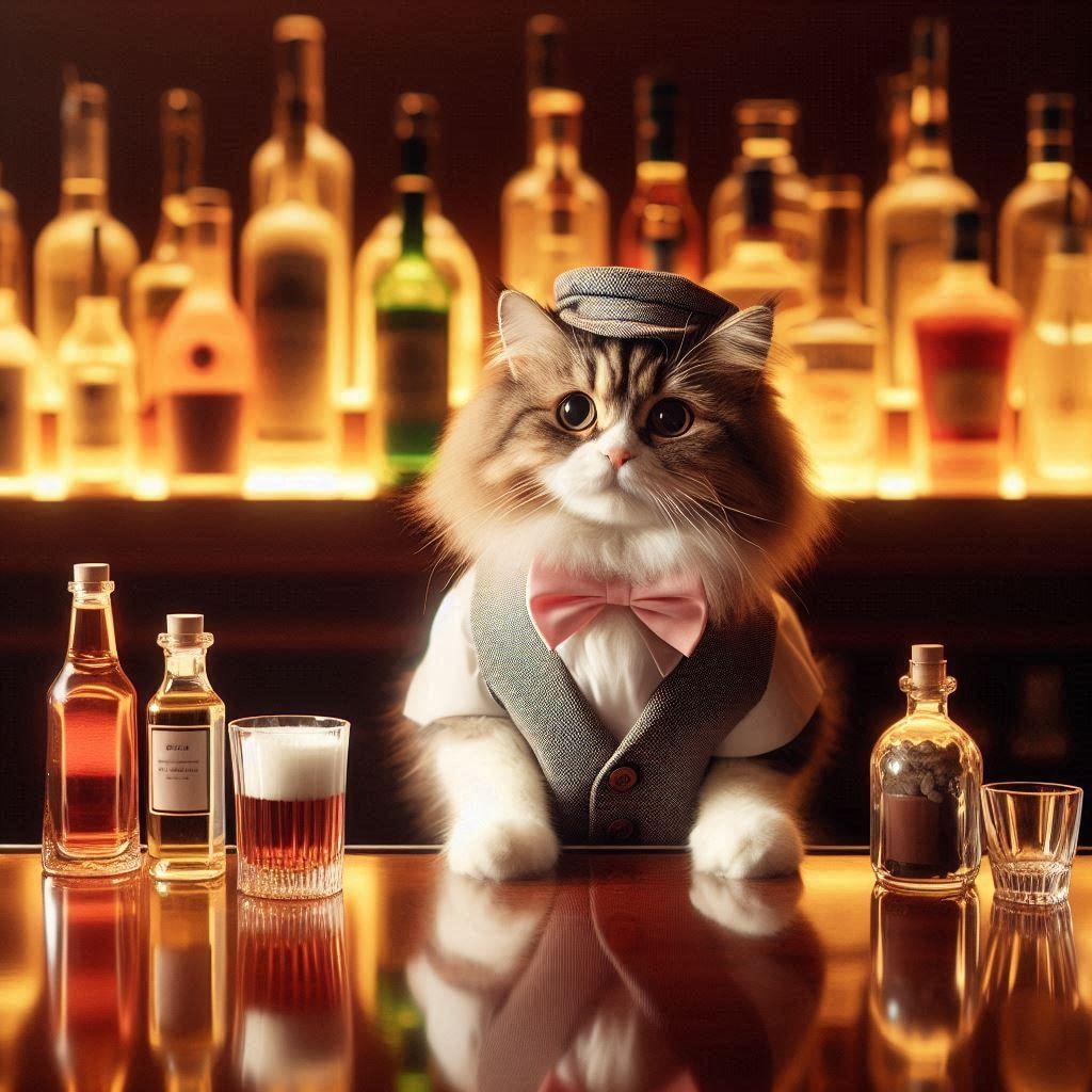 バーテンダーの猫