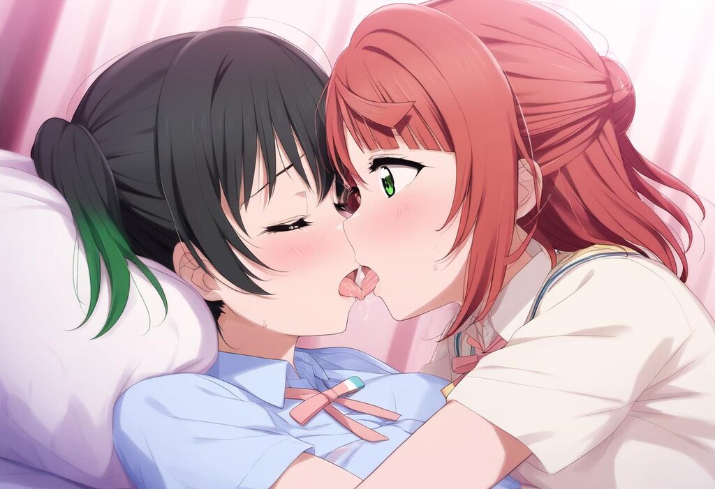ゆうぽむ　キス