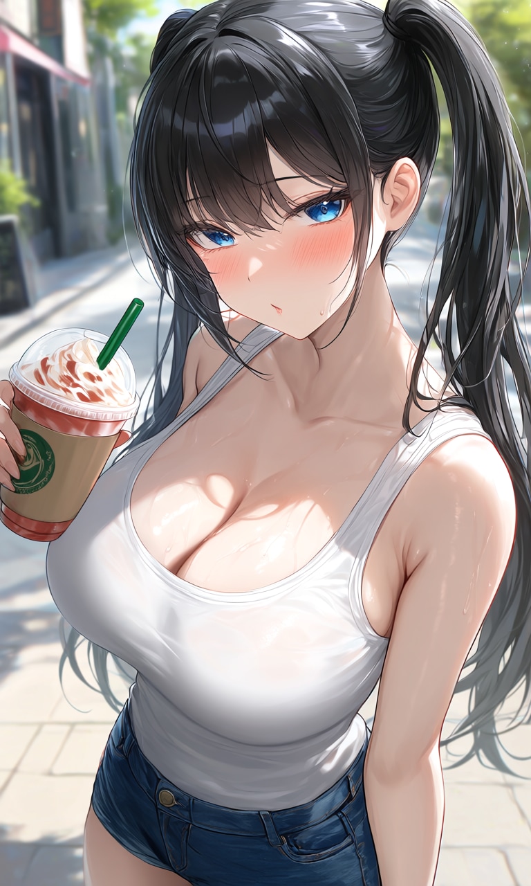 暑いので…