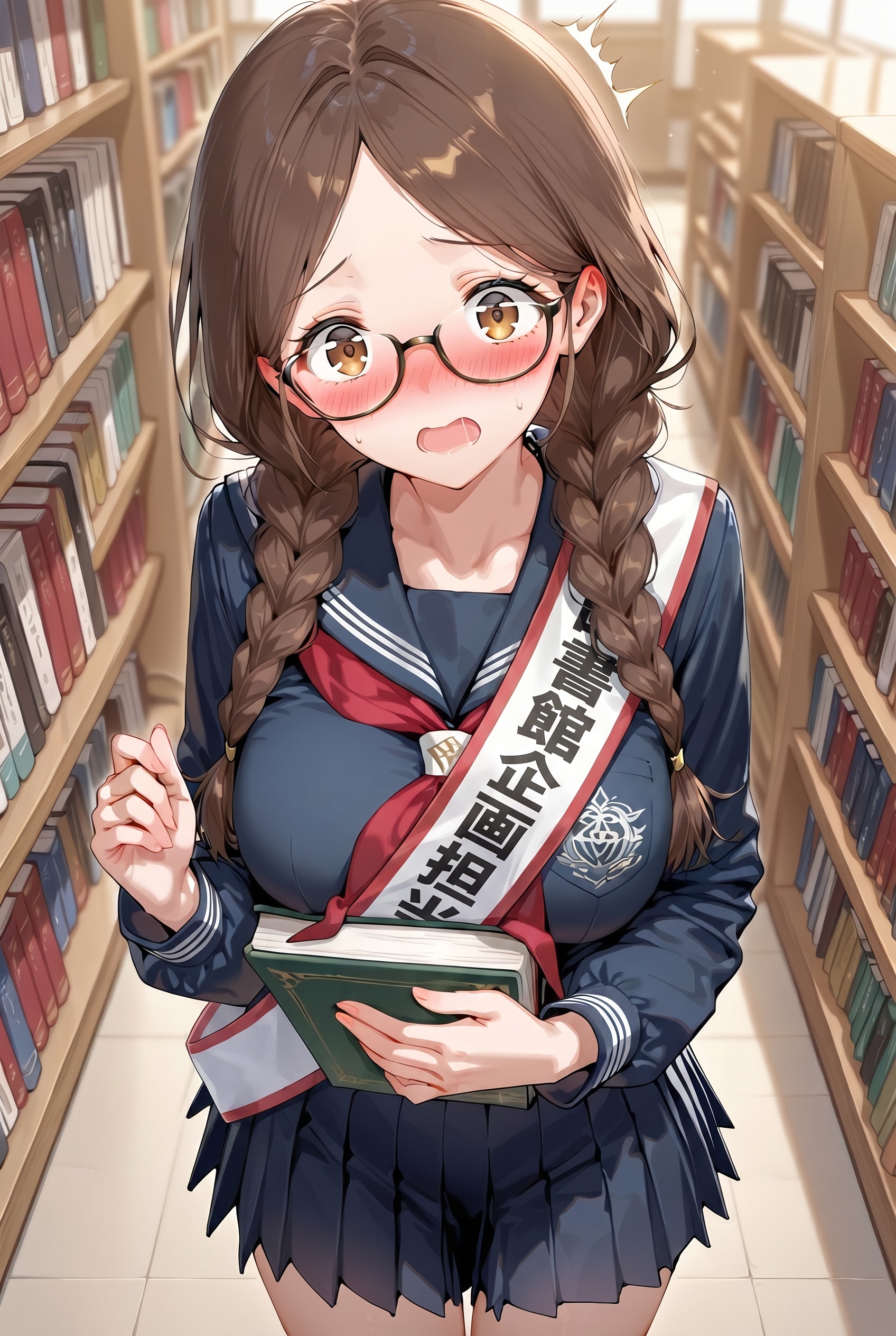 図書館企画担当委員しおりさん　～図書館企画はじまります～ | の人気AIイラスト・グラビア