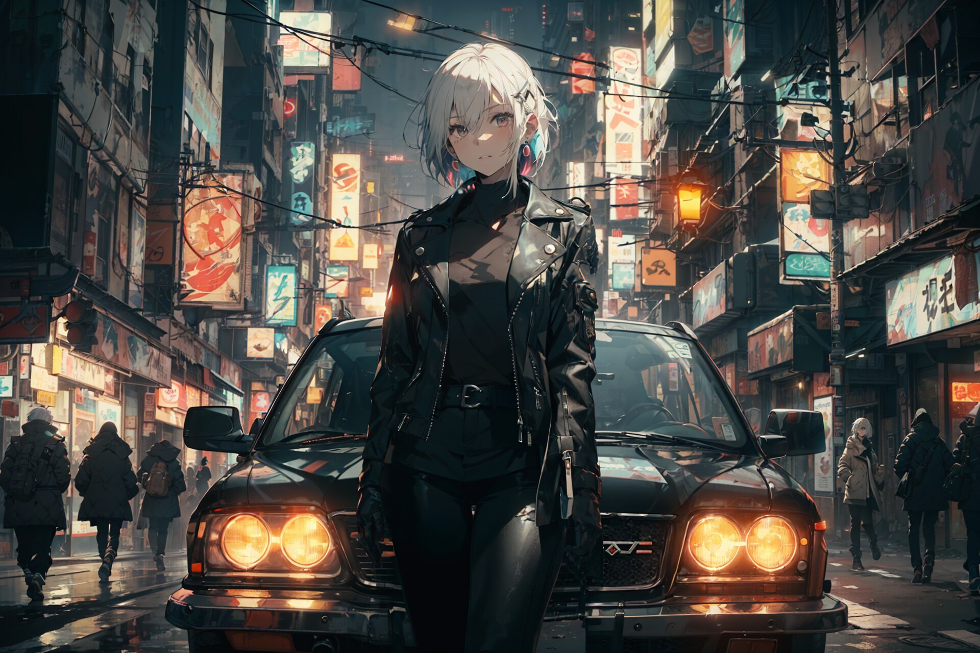 白と黒とネオン