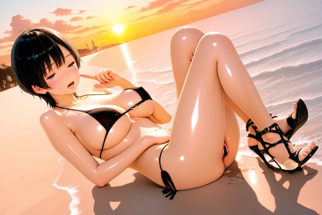 💕夏の露出羞恥自慰調教💕