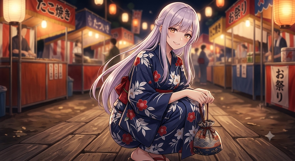 彼女とお祭りデート