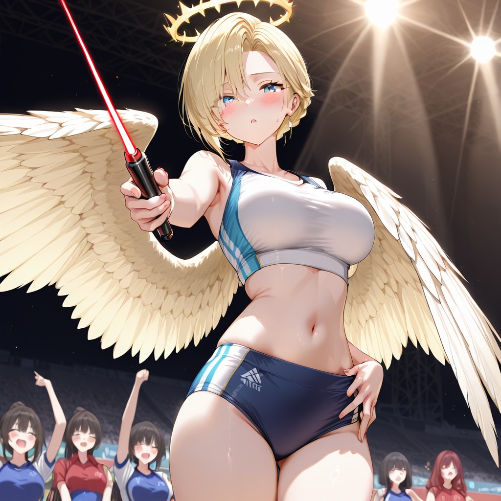 レーザーで民衆を導く？