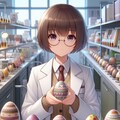 イースターエッグ研究所で働く女性研究員🥼🥚✨ 2枚目