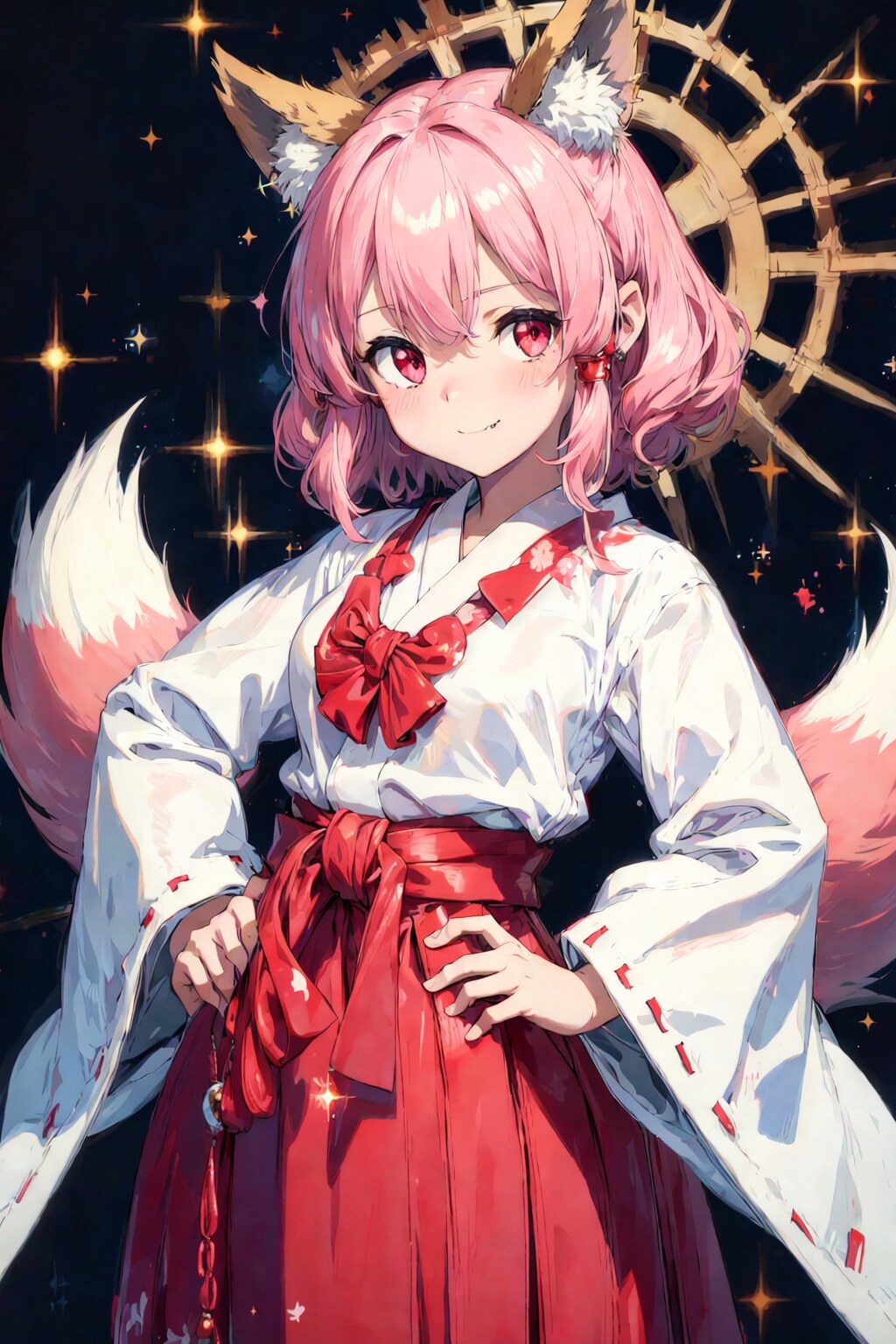 ファッションショー：カエデの巫女服