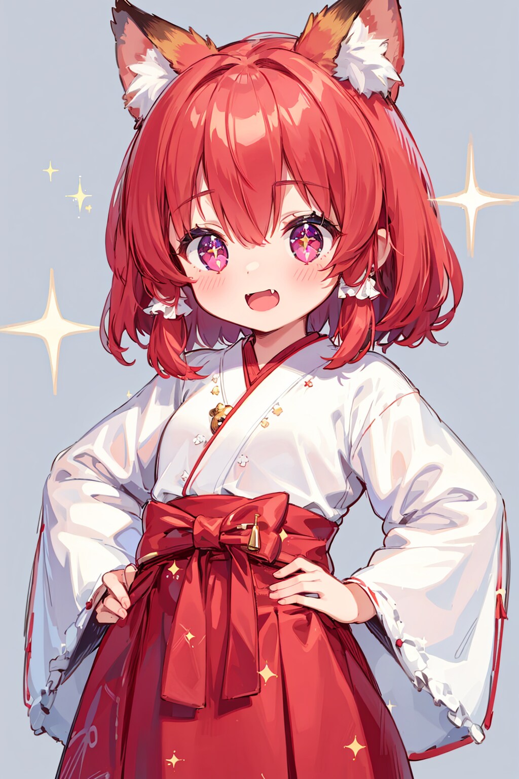 ファッションショー：カエデの巫女服