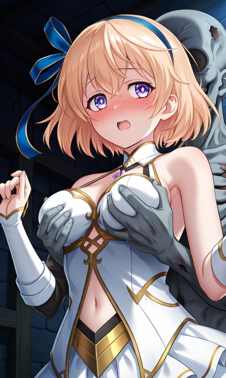 揉まれるエレノア