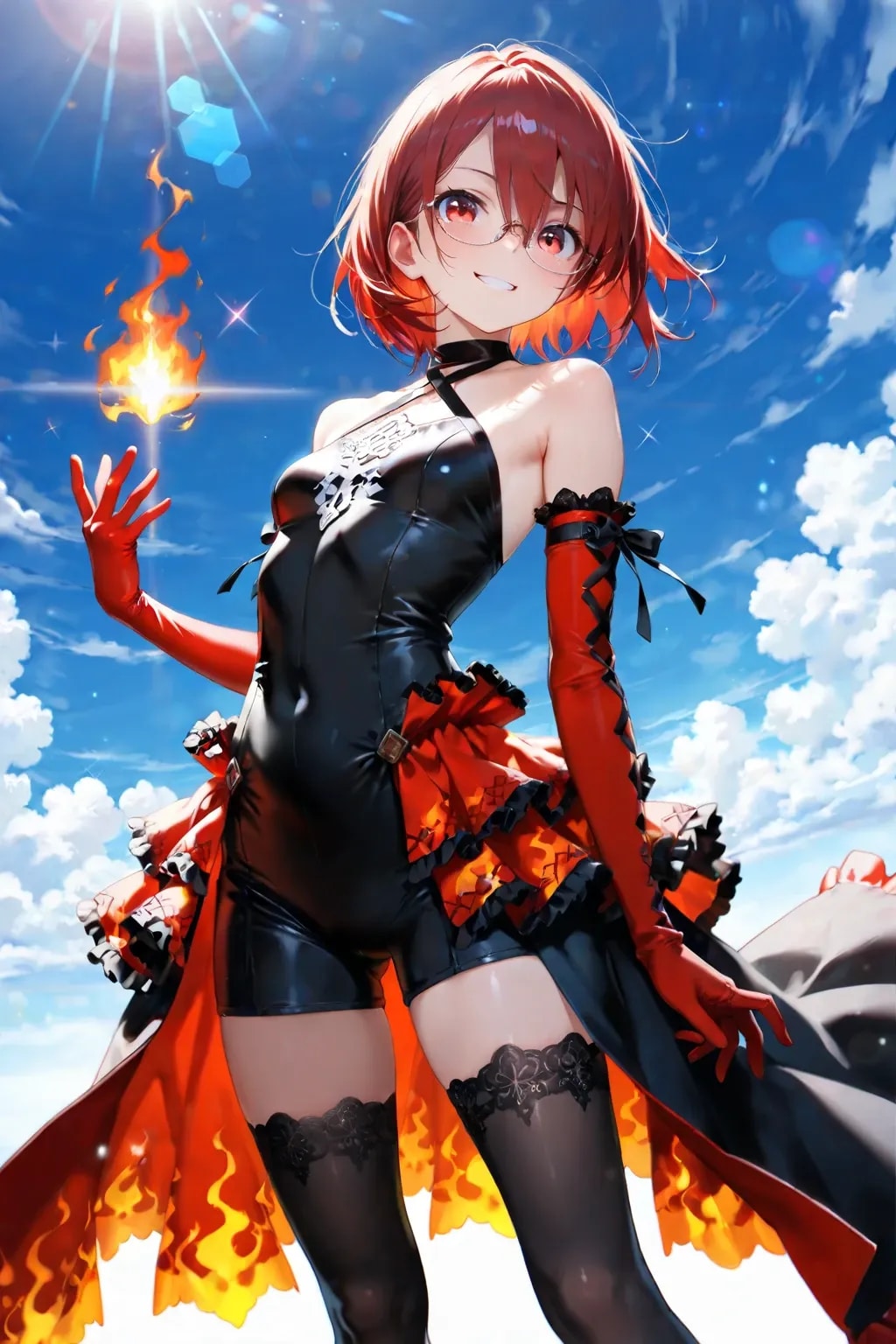 ショート眼鏡っ娘