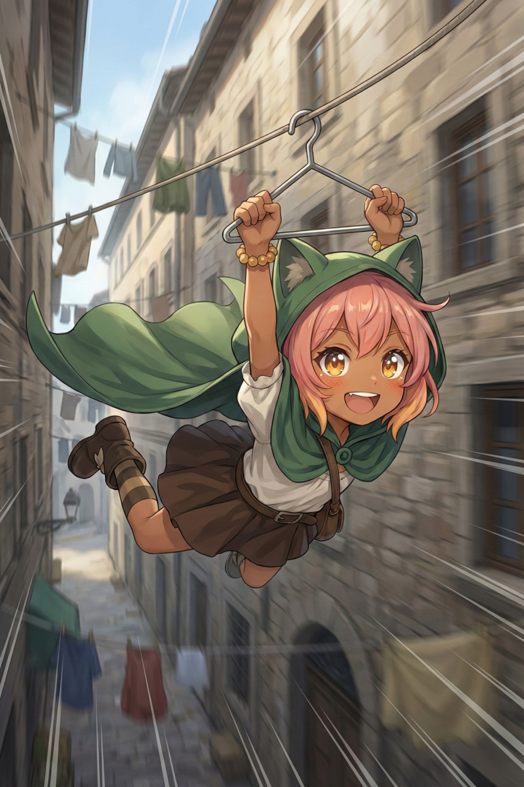 即席ロープウェイ