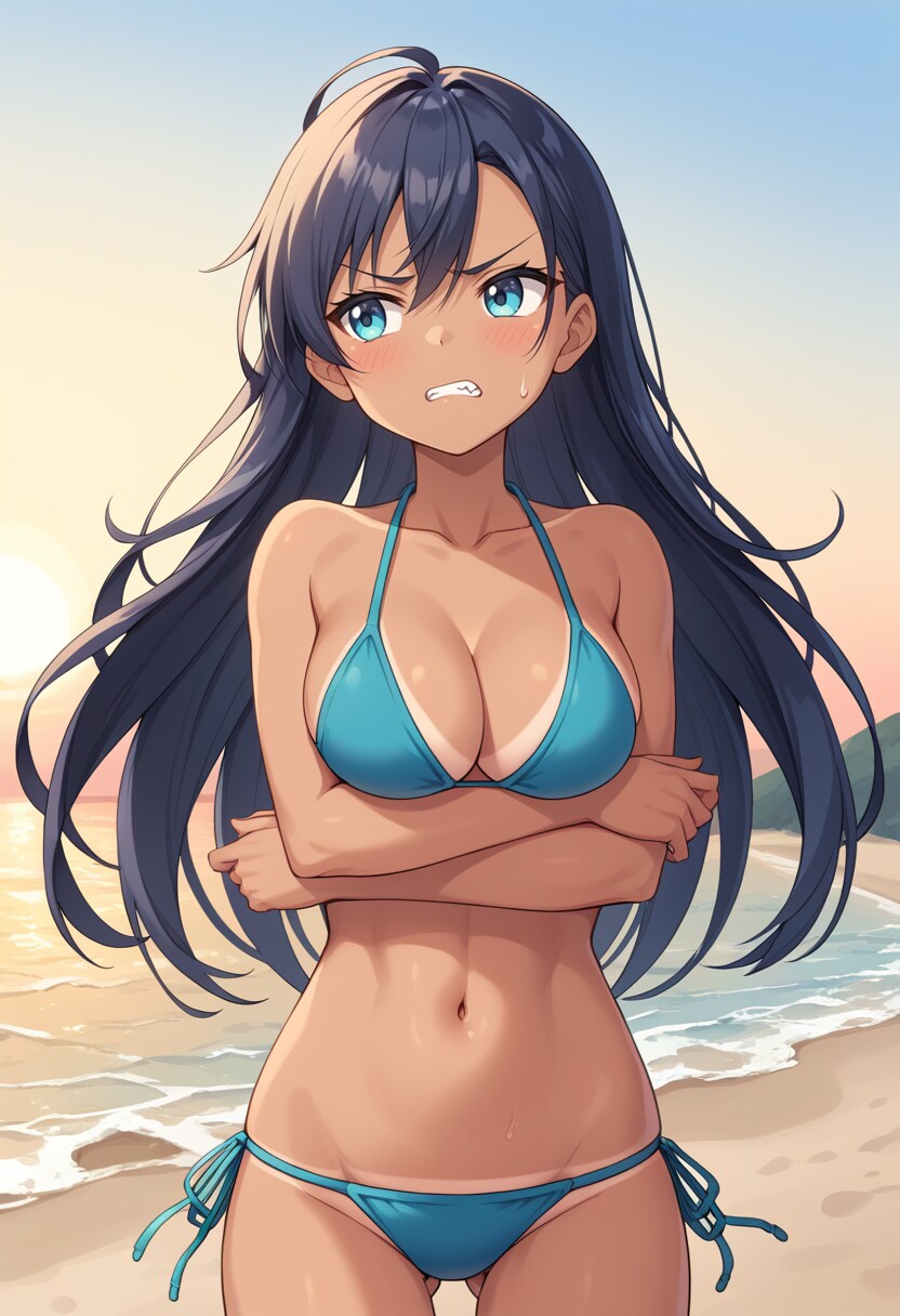 【今日の腹筋】昨日は...悪かったわよ... | の人気AIイラスト・グラビア