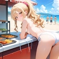 紐がほどけちゃった女の子 9枚目