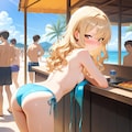 紐がほどけちゃった女の子 6枚目
