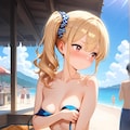 紐がほどけちゃった女の子 5枚目