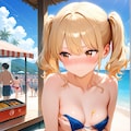 紐がほどけちゃった女の子 4枚目