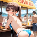 紐がほどけちゃった女の子 11枚目
