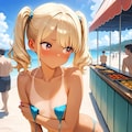 紐がほどけちゃった女の子 3枚目