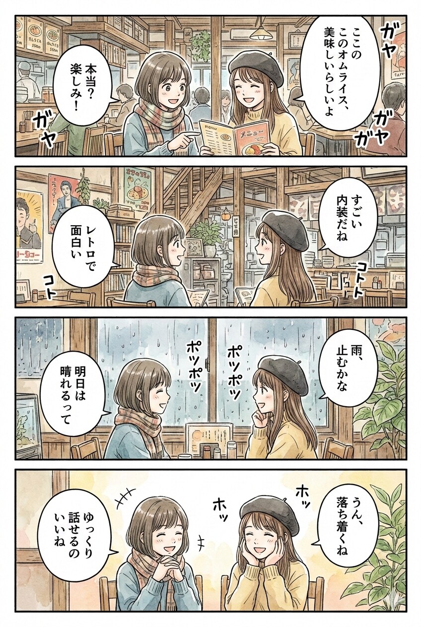 多分お店巡ってる女の子達