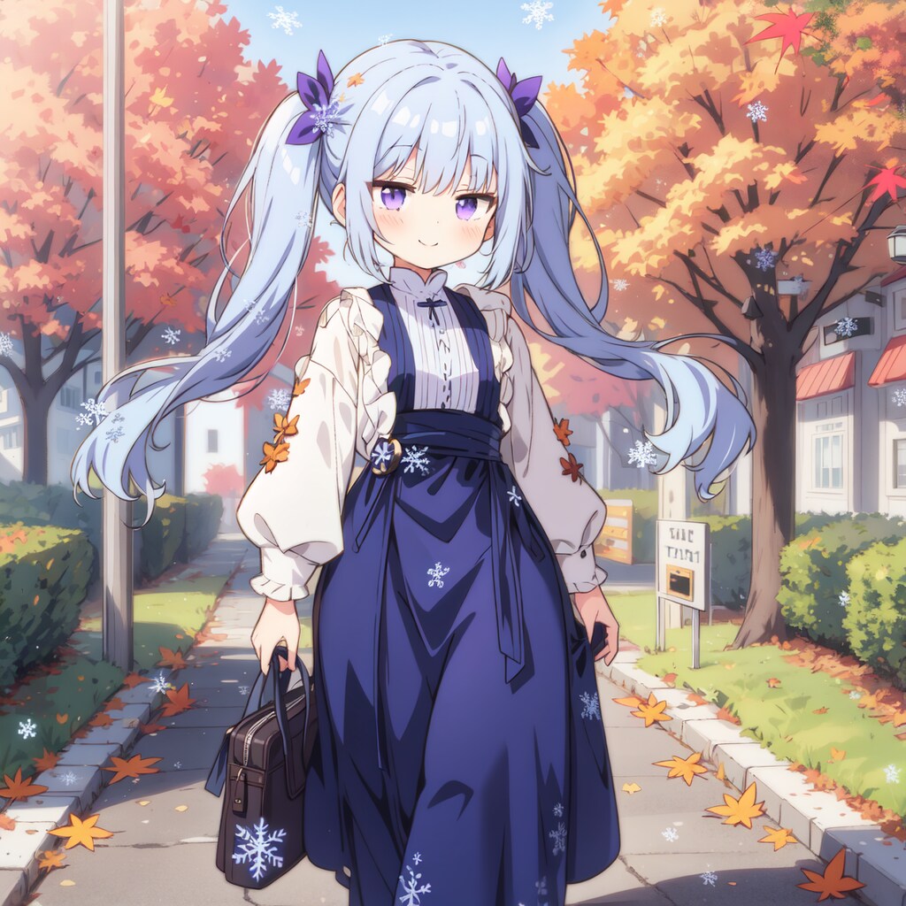 ツインテールと秋ファッションな魔導師の女の子