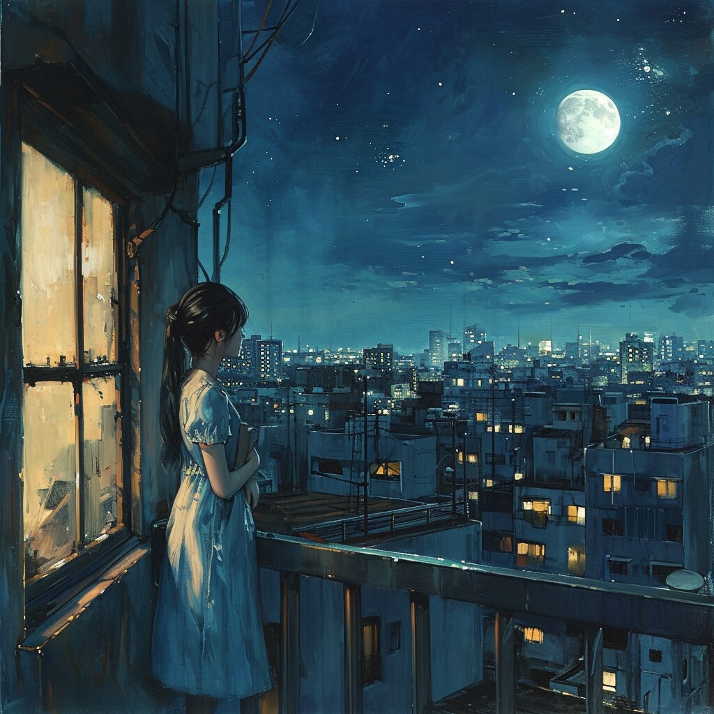 illuminated city