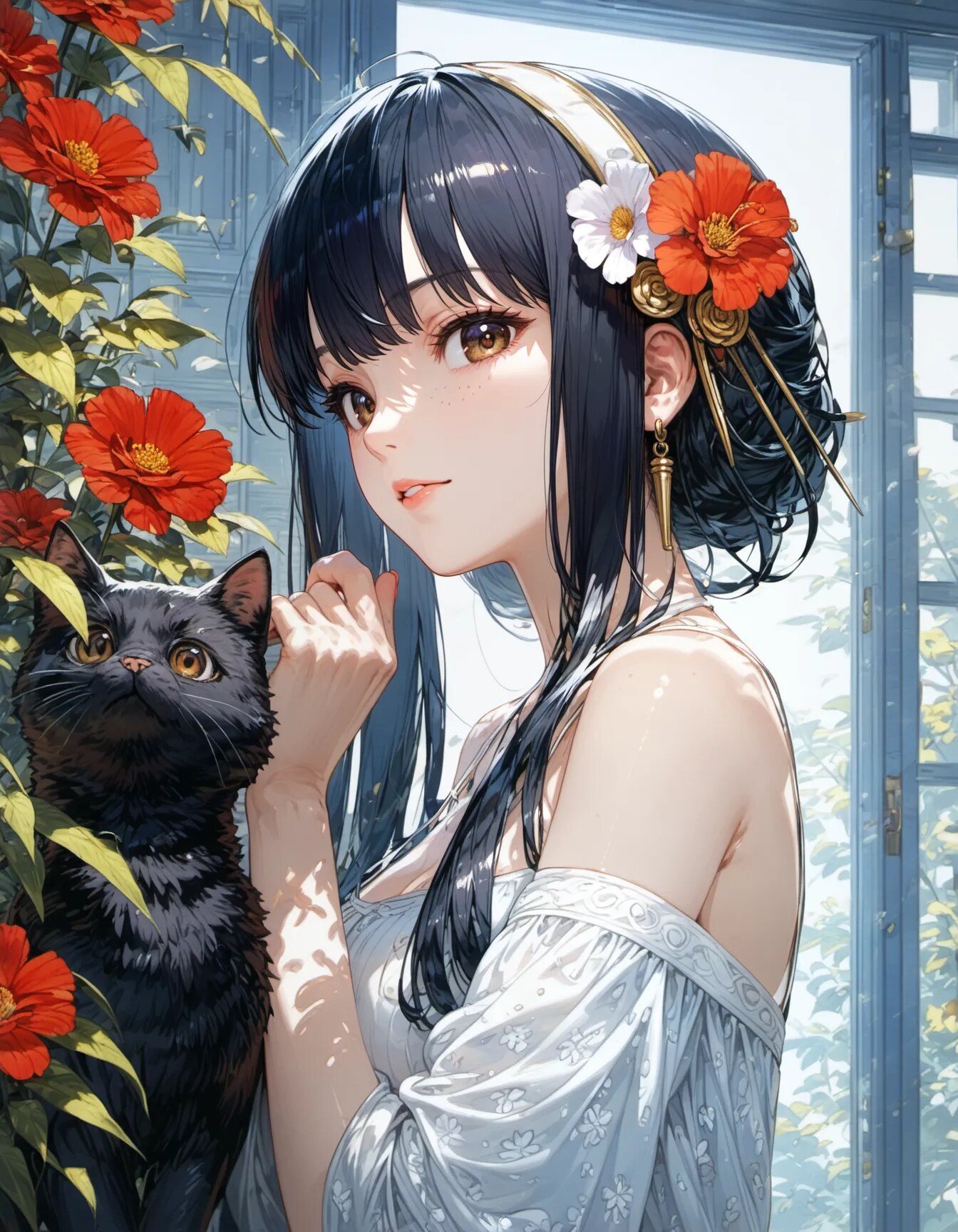 Familiar in the Crimson Garden | の人気AIイラスト・グラビア