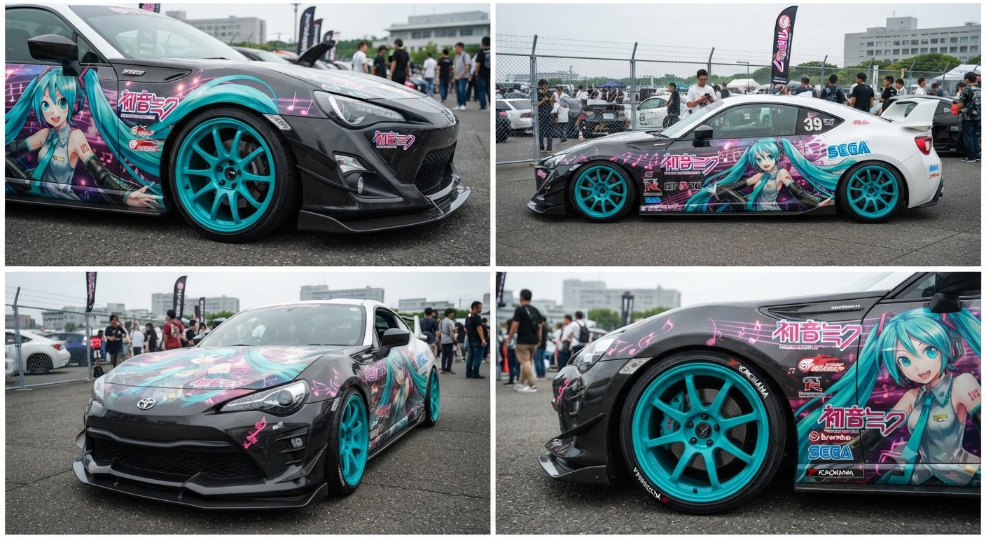 トヨタ86初音ミク痛車 | の人気AIイラスト・グラビア