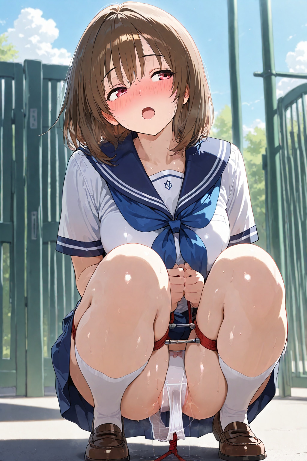 誰か来ちゃうよ……