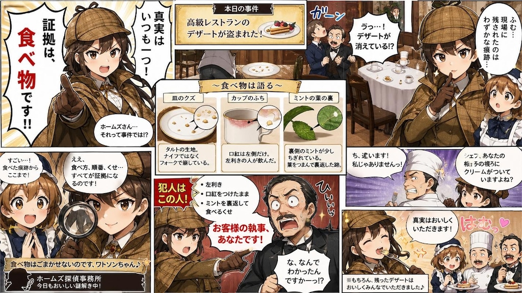 証拠は、食べ物です！！