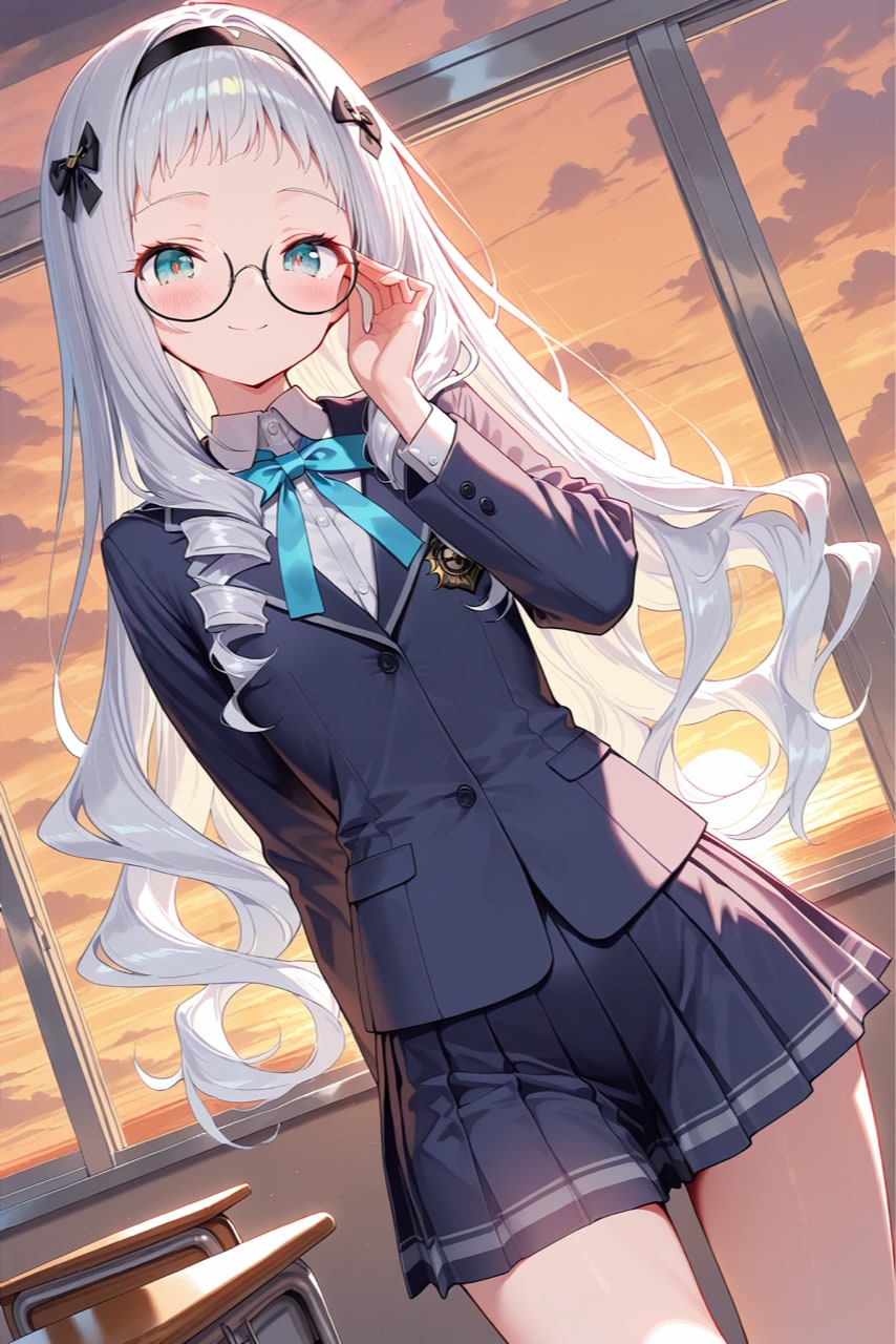 眼鏡をかけてよ！シルヴィアちゃん！ | の人気AIイラスト・グラビア
