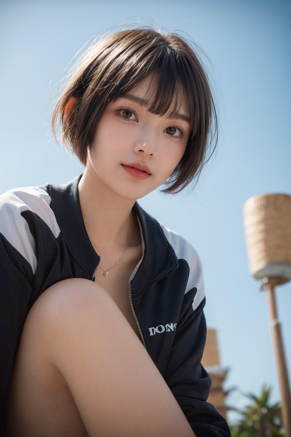 ショートカット×スポーツウェア