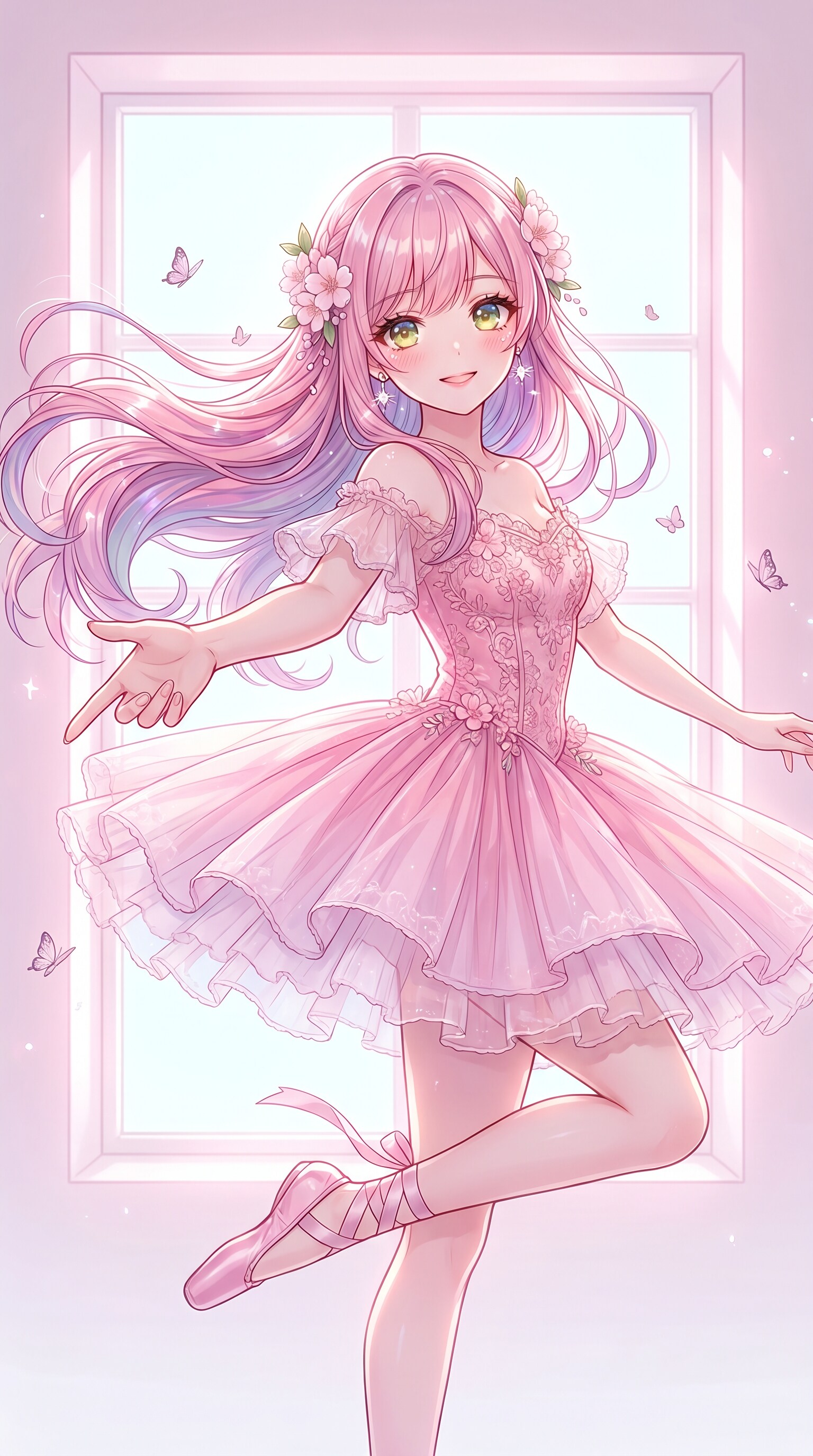蝶影纏う花踊姫