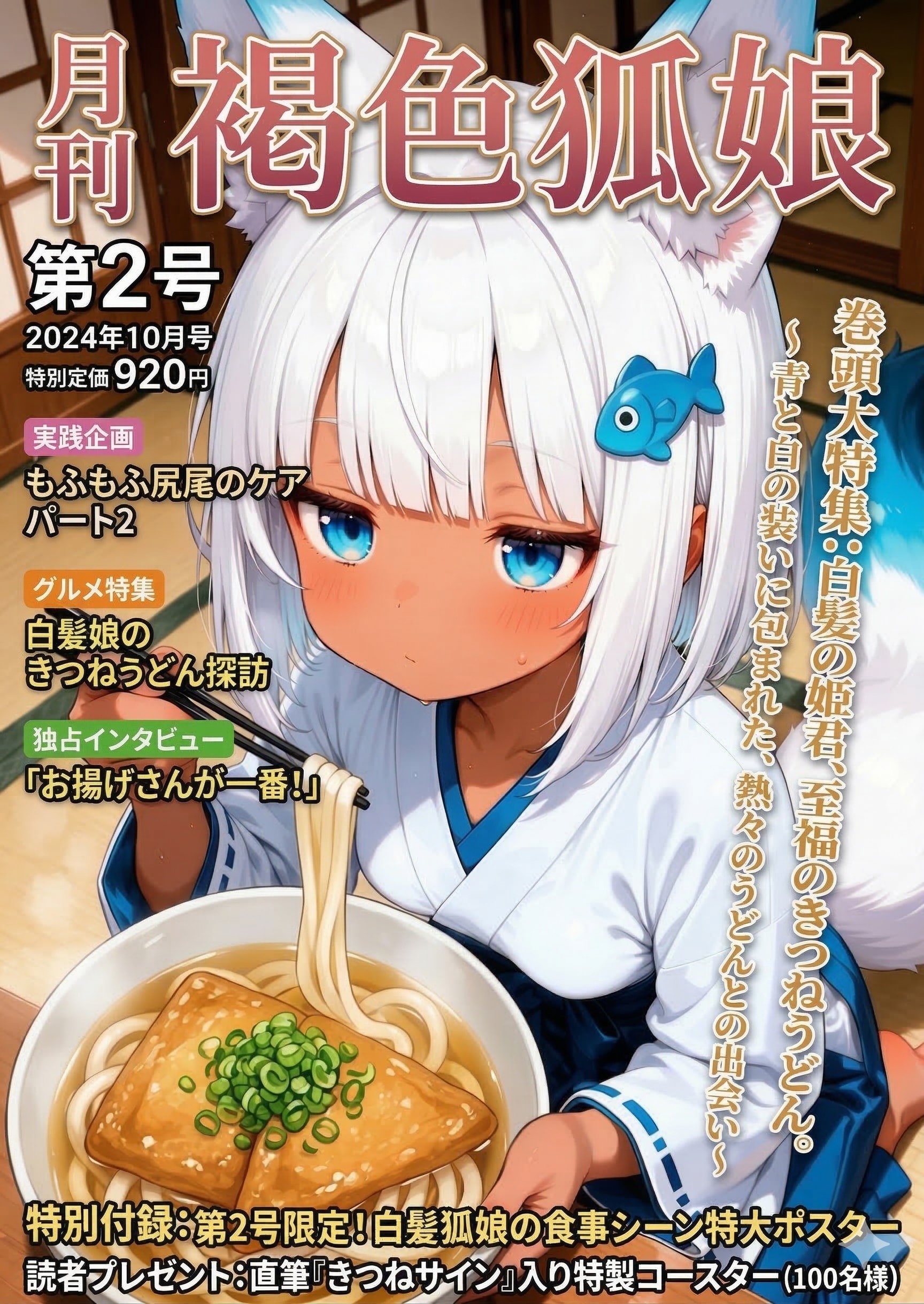 月刊「褐色狐娘」第２号 | の人気AIイラスト・グラビア