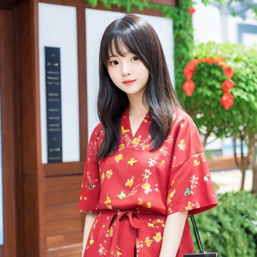 赤い服の少女