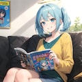 読書の秋だよ！ドクロちゃん！ 2枚目