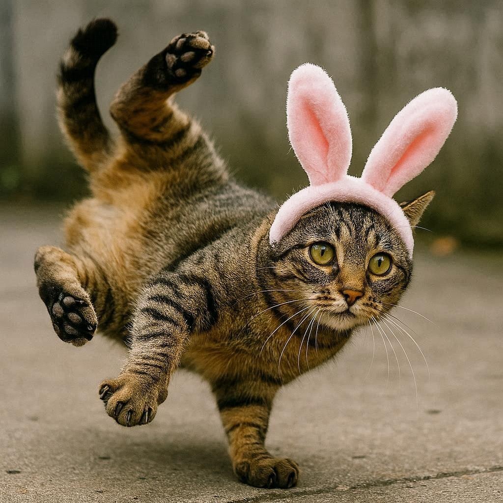奇妙な兎猫