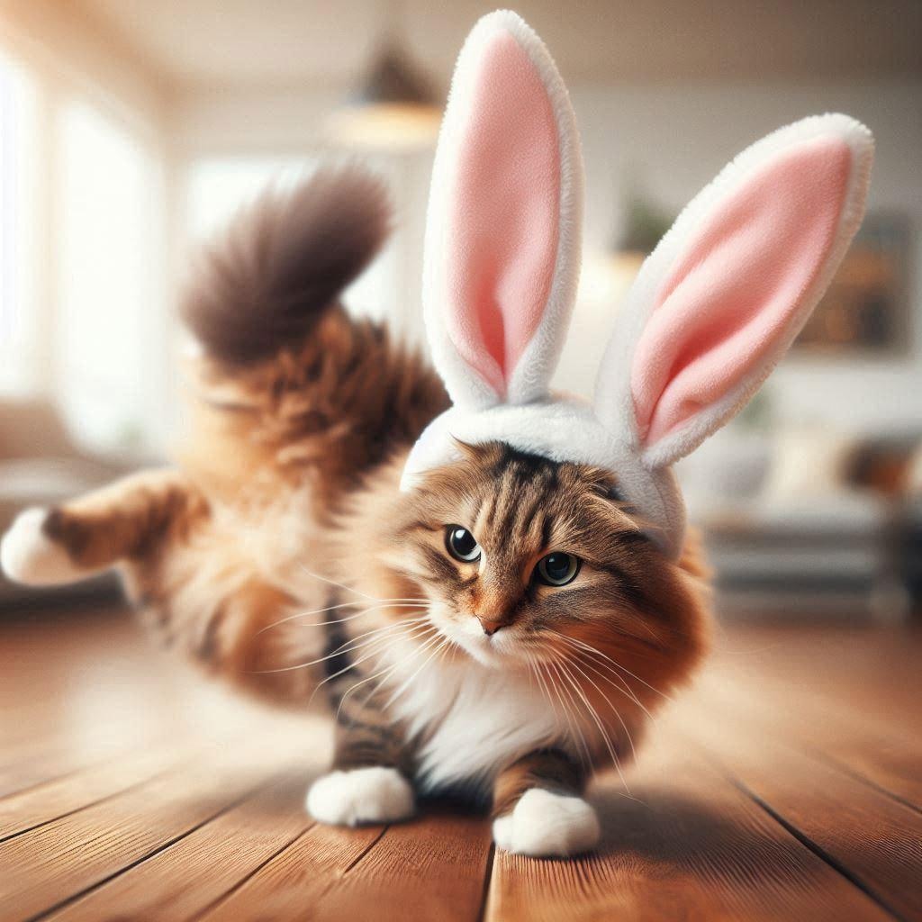 奇妙な兎猫