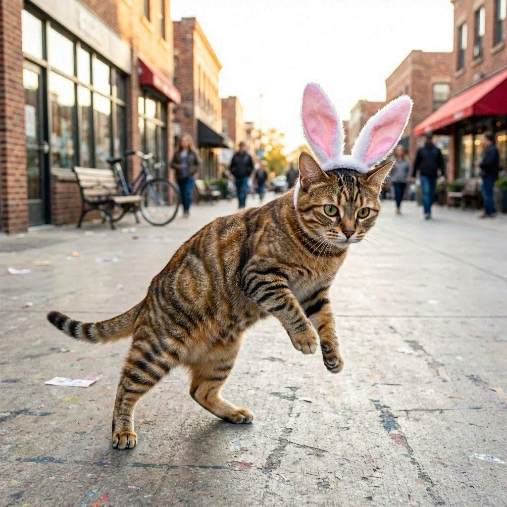 奇妙な兎猫