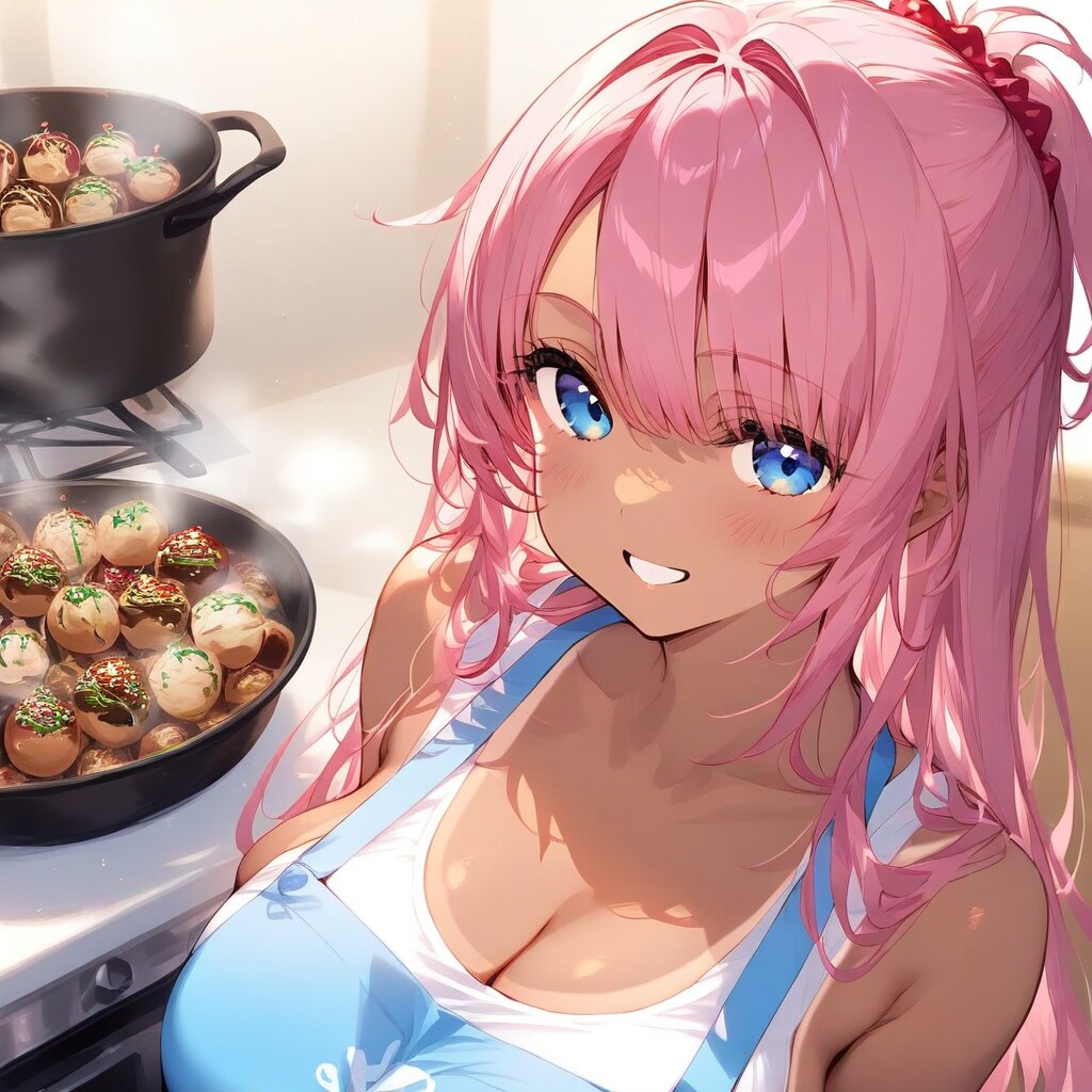 たこ焼きと日焼け
