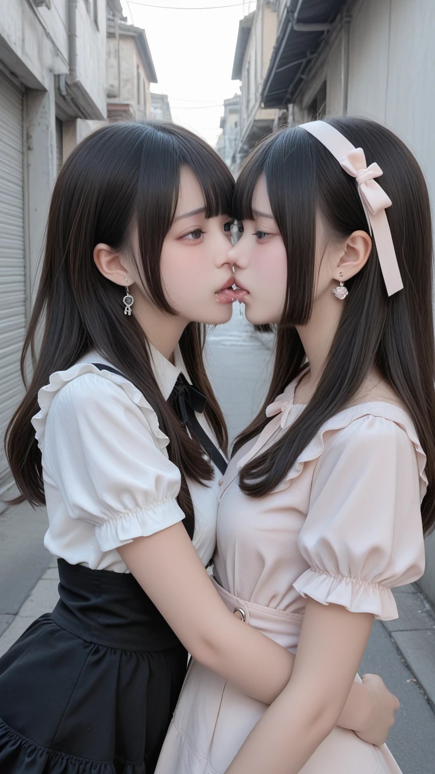 地雷系ちゃんのレズビアン035《夏バテ防止キスSeaArt》