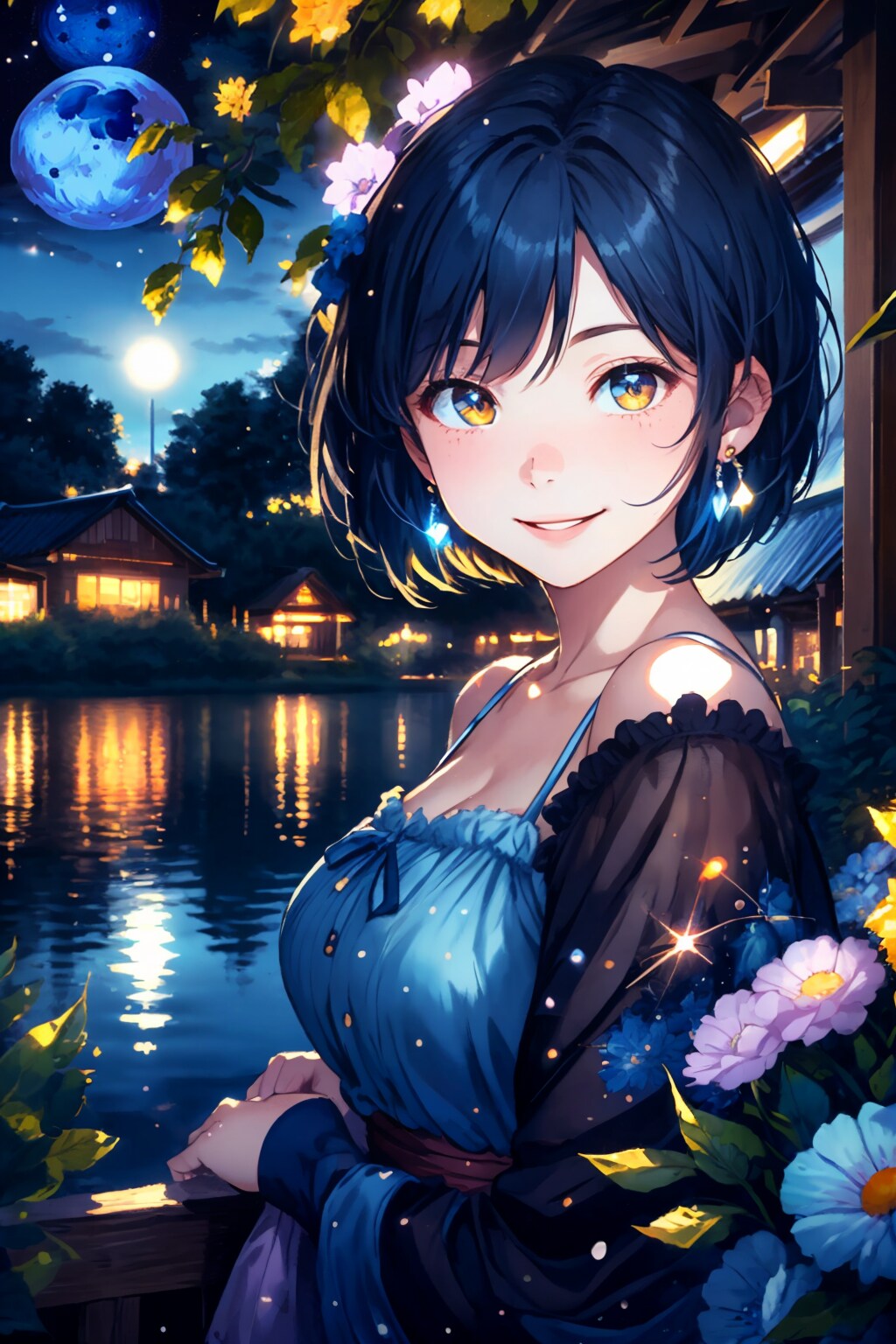 蒼い夜