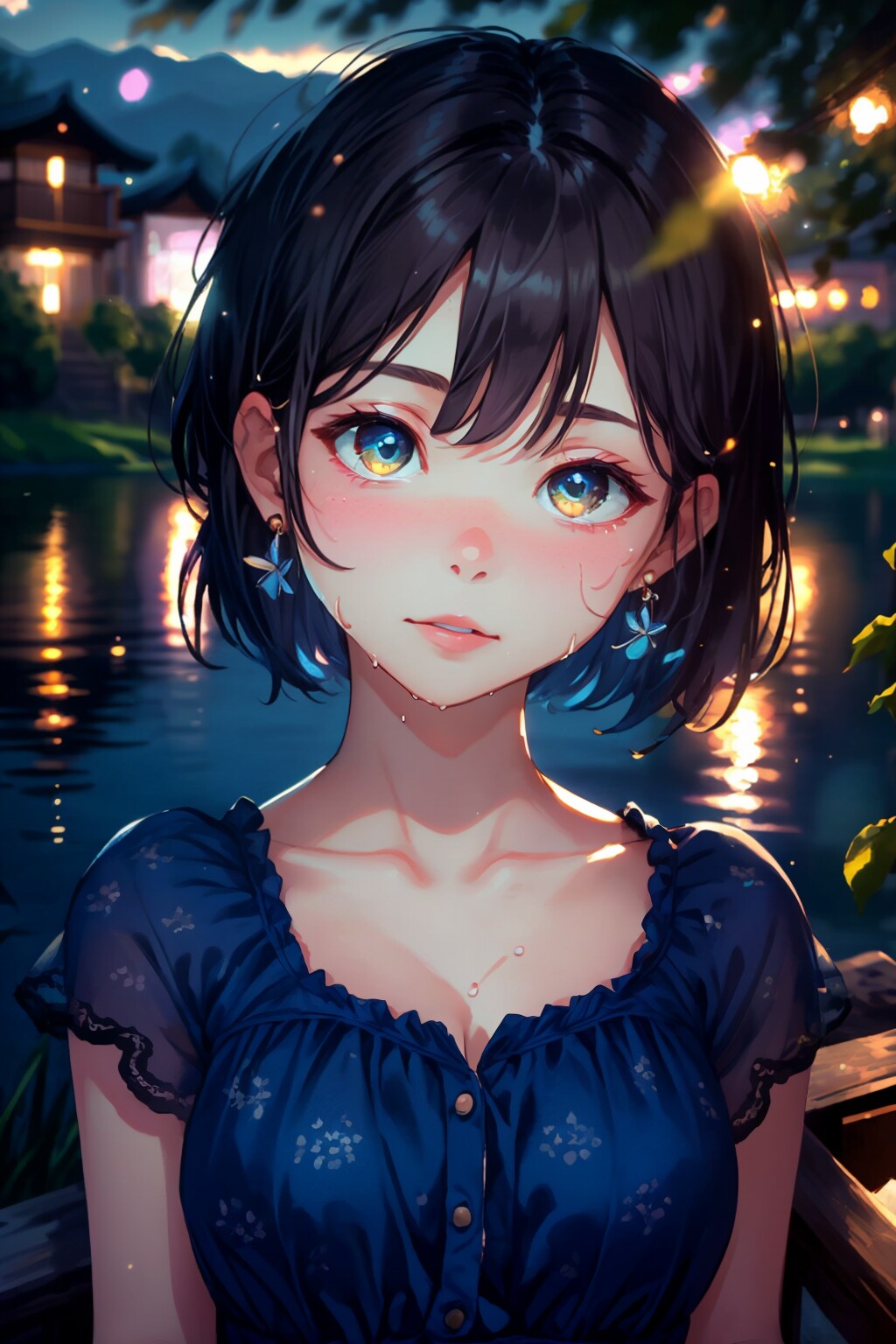 蒼い夜