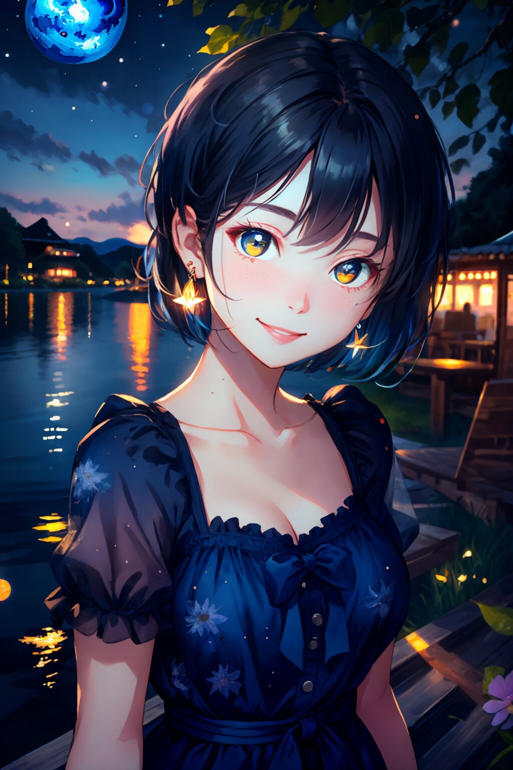蒼い夜