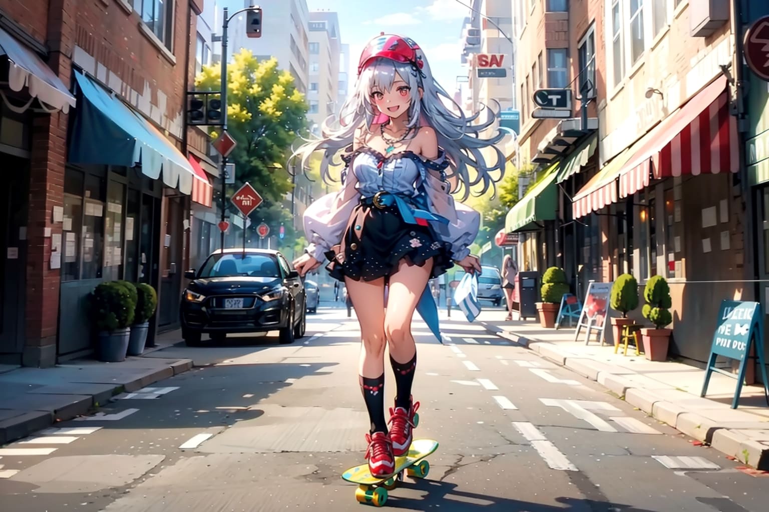 スケボーとローラー | の人気AIイラスト・グラビア