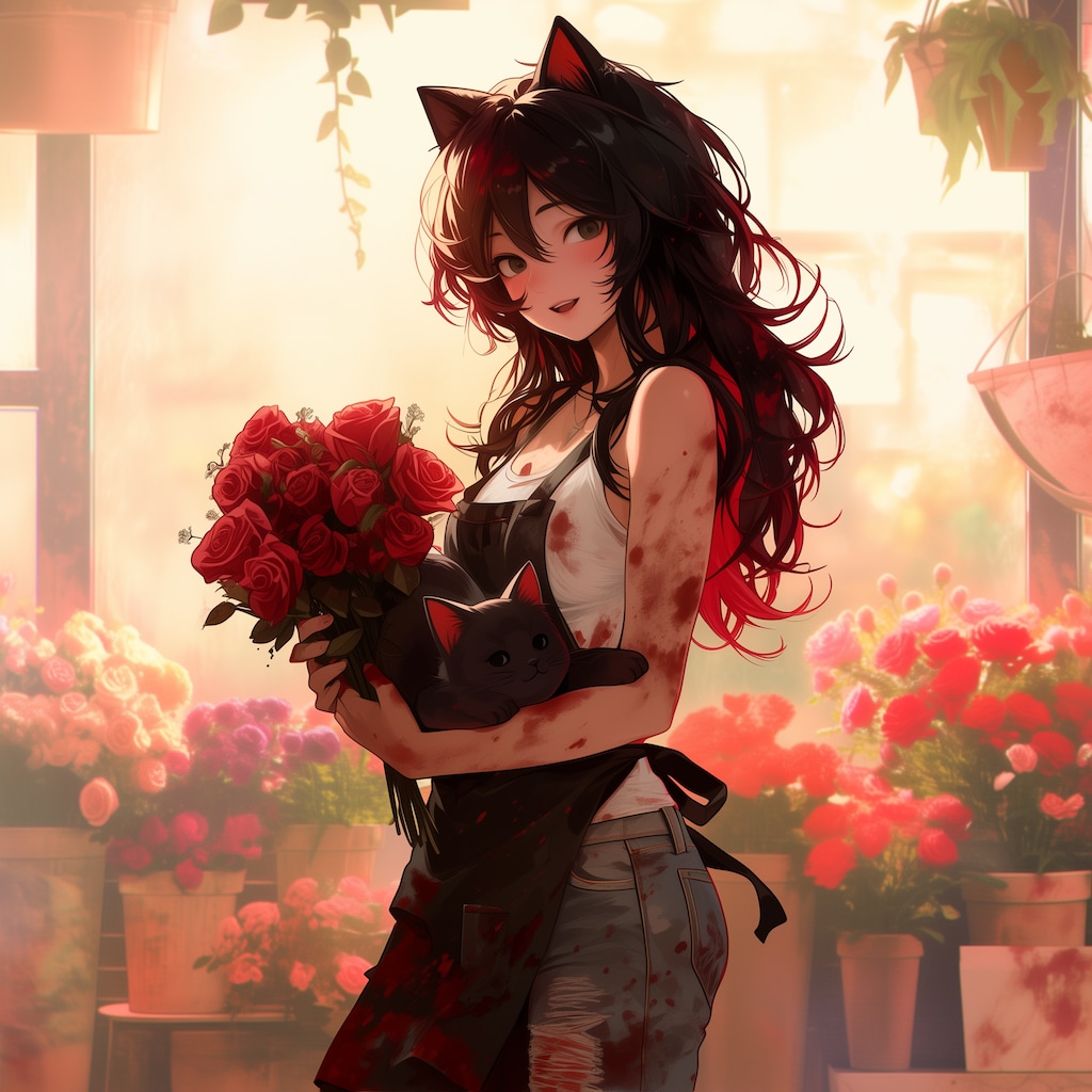 赤い薔薇の花束