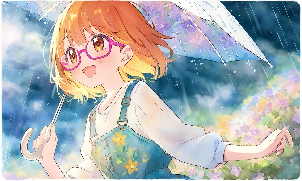 雨の輝き☔調辺アコ。