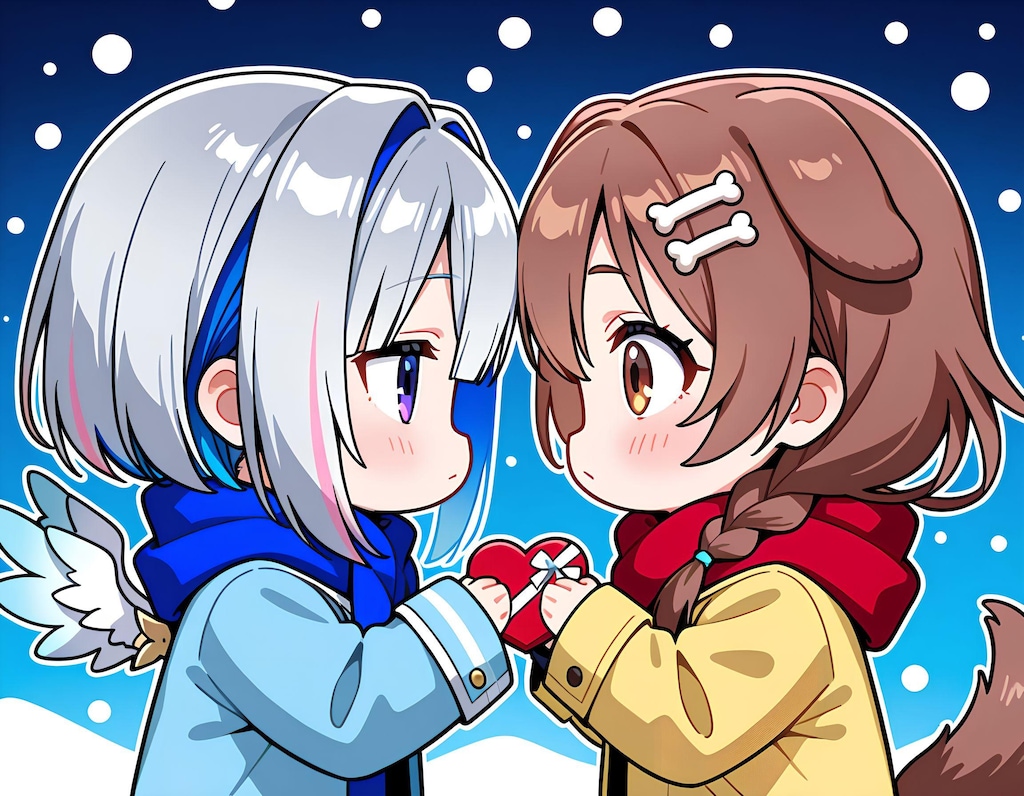 いろんな女にチョコをもらう天音かなたさん