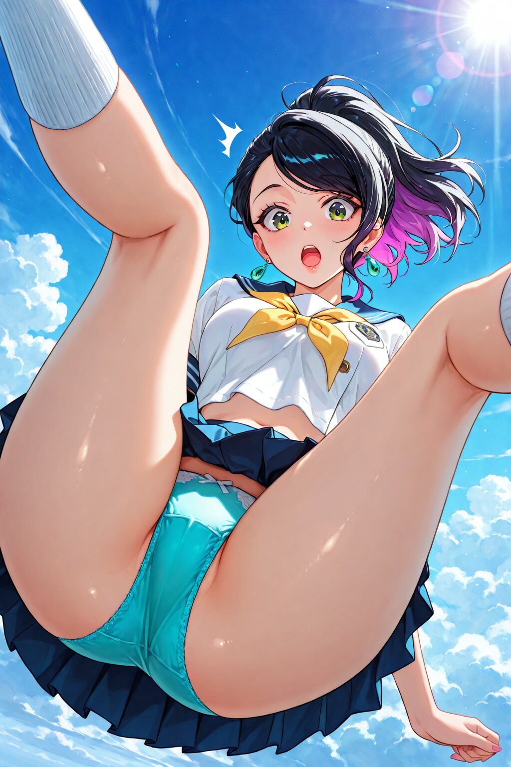 大空を見上げて